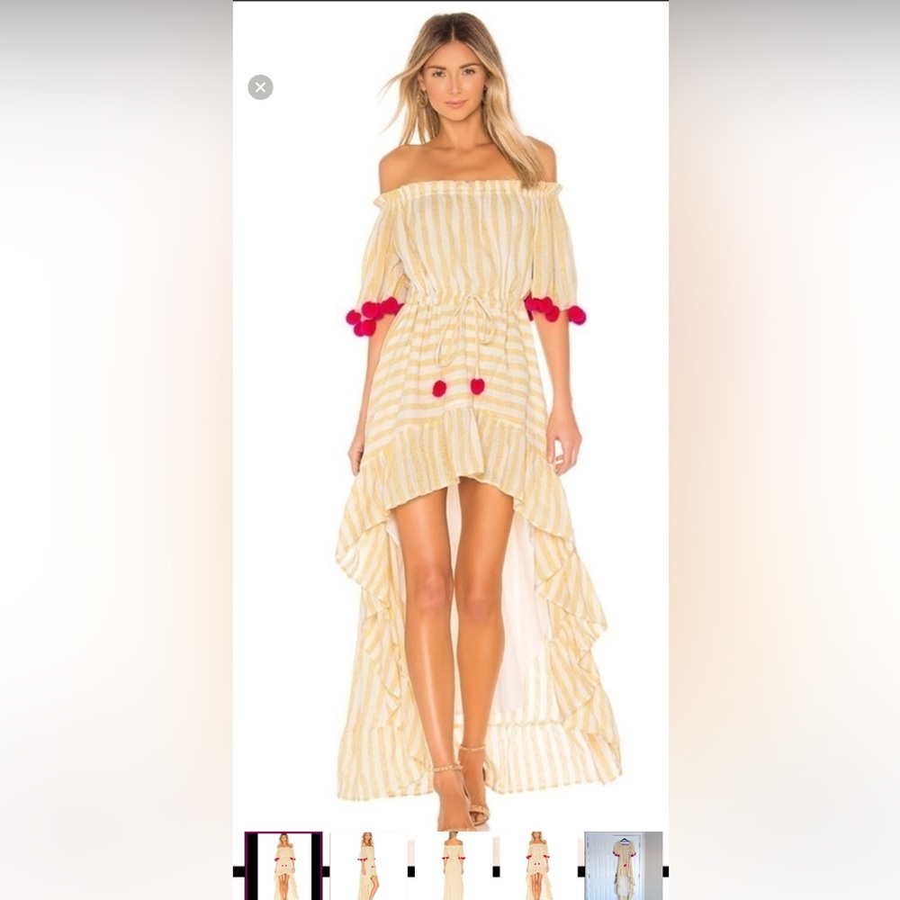 Revolve Alena Dress in Portofino Yellow & Pink
Sundress